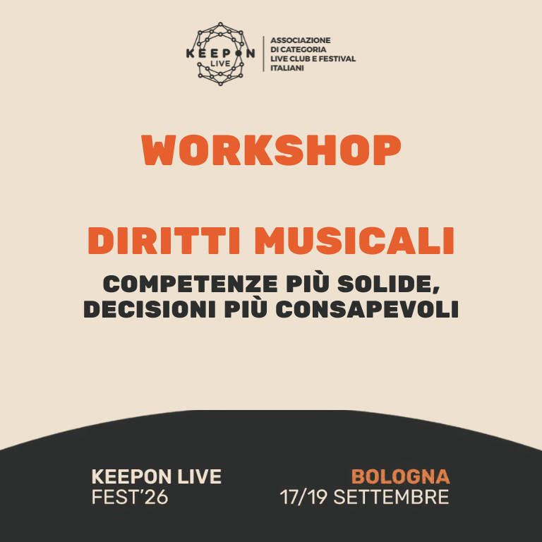Workshop 4: diritti musicali per spazi di concerti